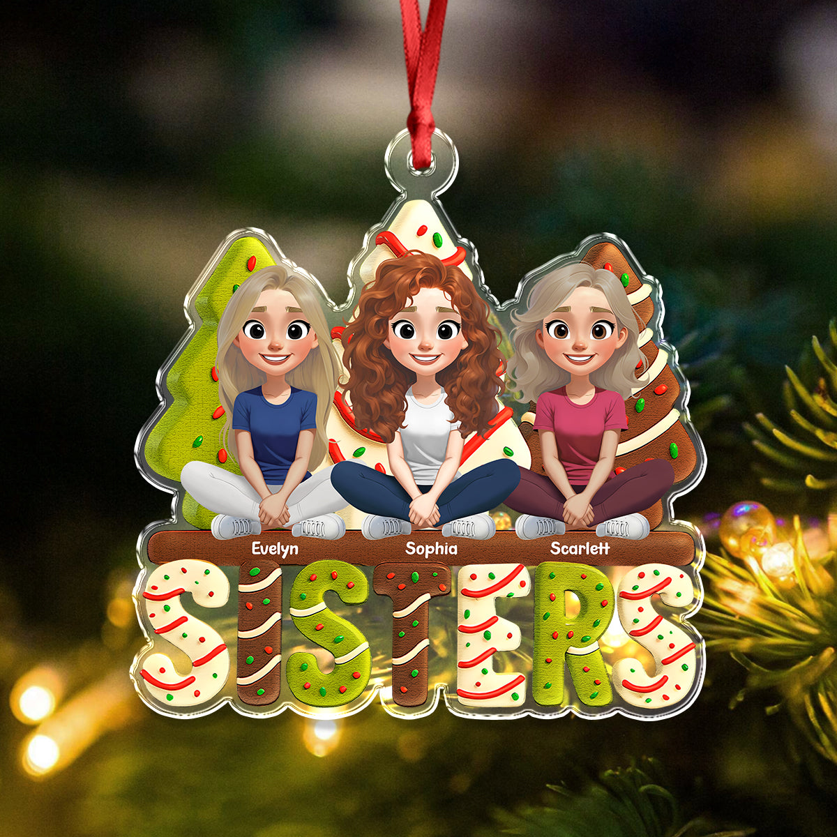 Personalized Bestie For Life Acrylic Ornament TH10 896425