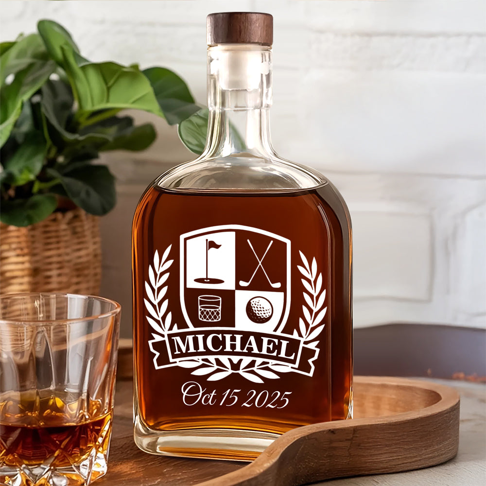 Personalized Golf Whiskey Bottle Gift For Golfer, Golf Lovers HA75 898552