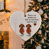 Personalized Loved By A Dog Heart Ceramic Ornament TH10 896637