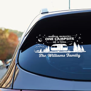 Drive Slow Drunk Campers Matter Custom Family Name Car Window Decal Sticker Gift For Camping Lovers CH07 910284