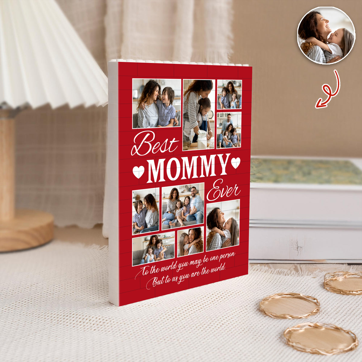 Custom Photo Best Mom Ever Building Brick Blocks Mother's Day Gift HA75 920650