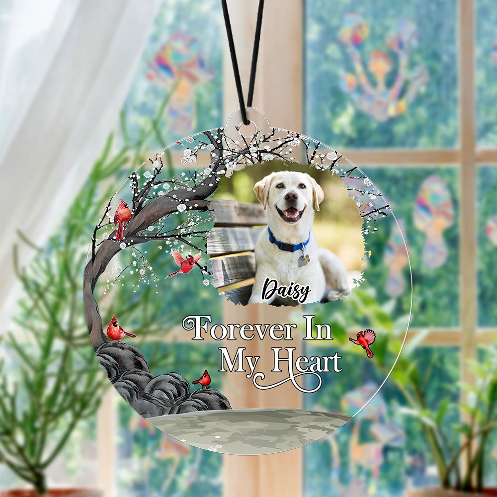 Custom Photo I'm Always With You Memorial Car Hanging For Dog Lovers TH10 894149