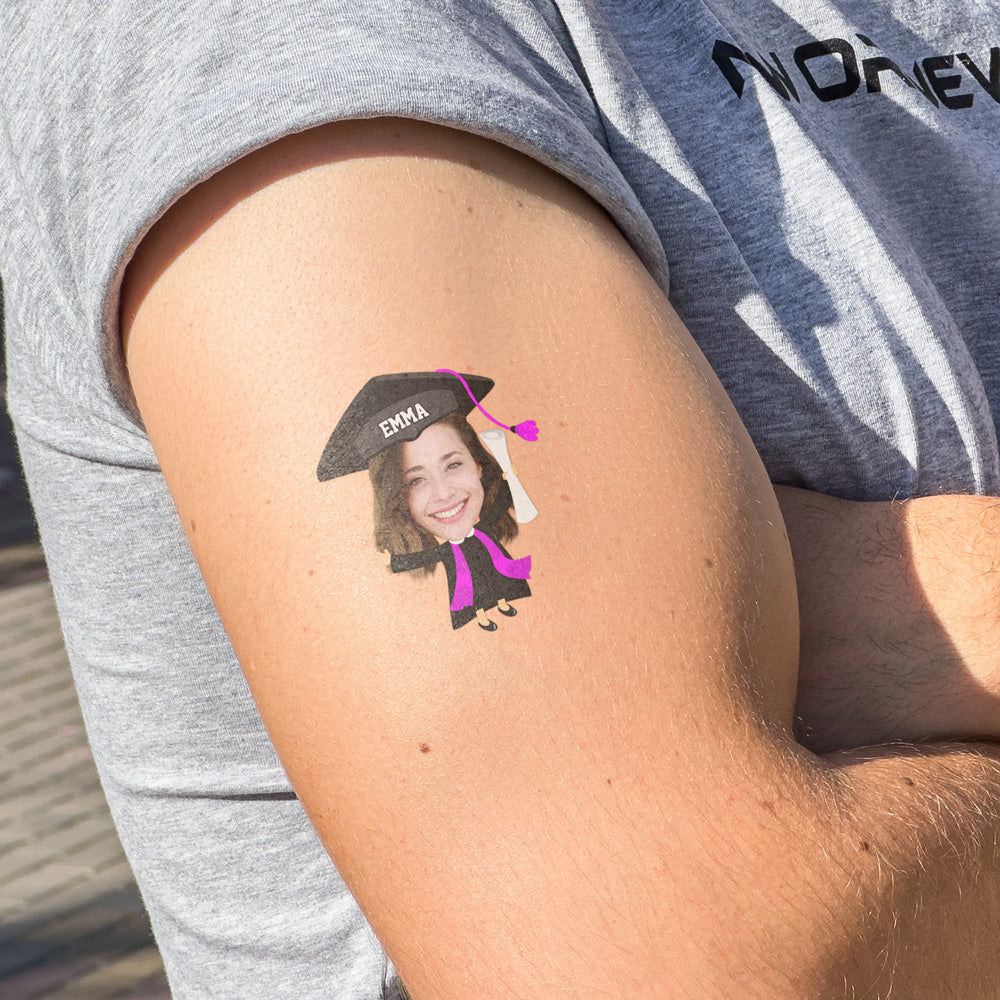 Custom Photo Congrats Class of 2026 Graduation Temporary Tattoos HO82 902270