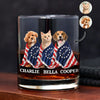 Custom Photo Dog Cat With America 250 Whiskey Glass HO82 901258