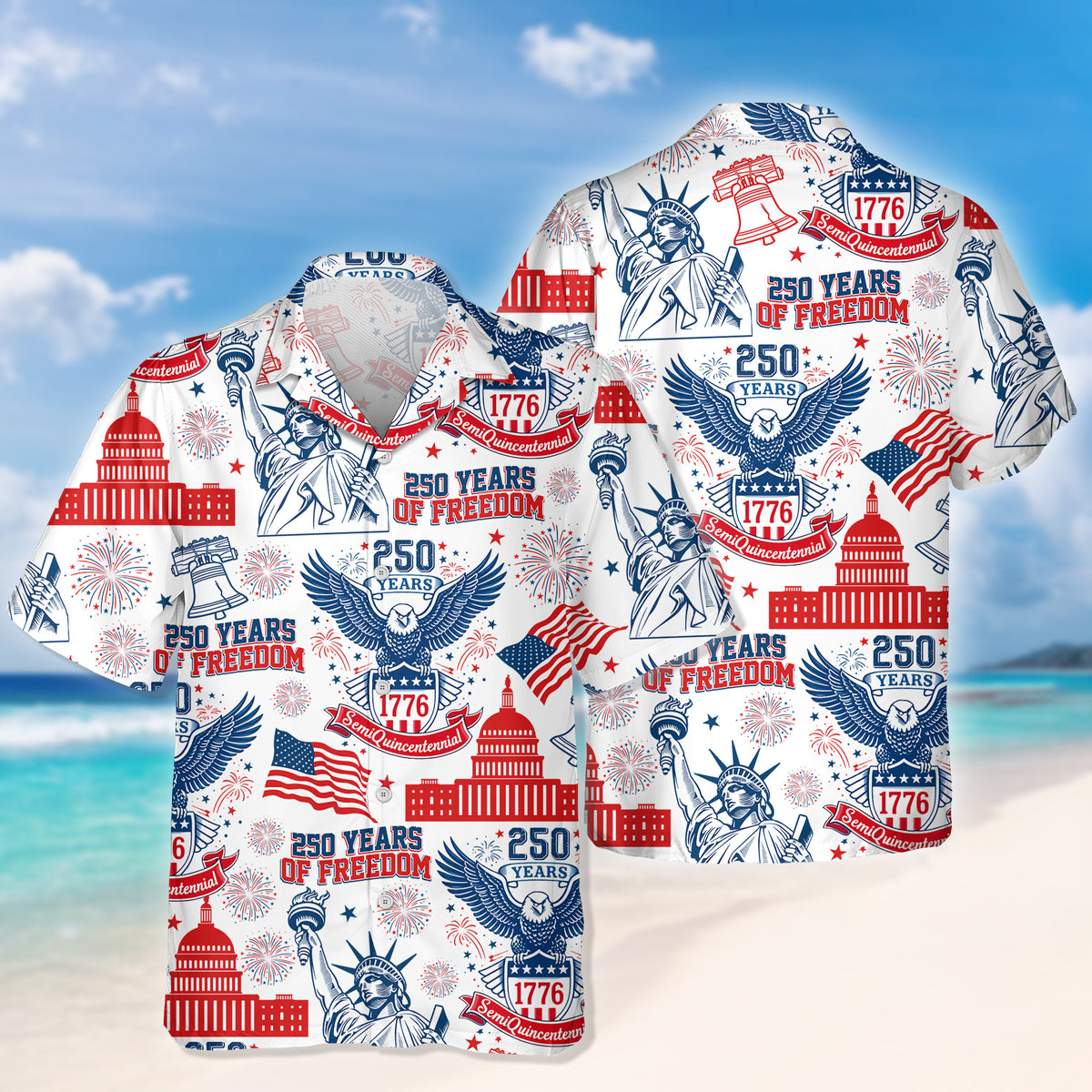 Personalized 250 Years Of Freedom America Hawaii Shirt TH10 898643