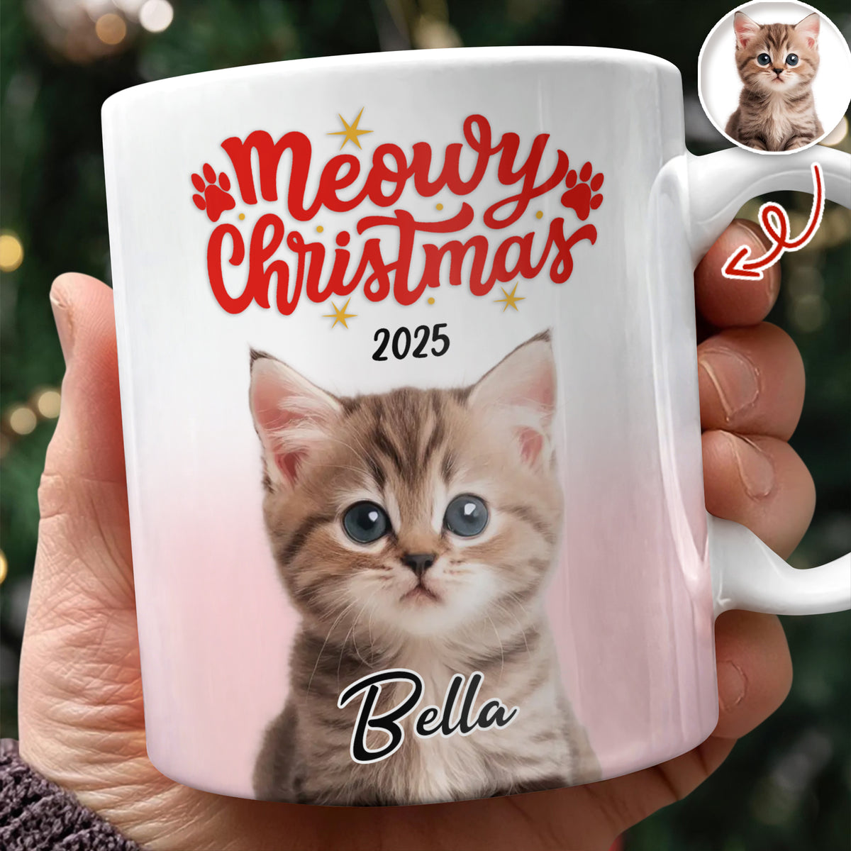 Custom Photo Meoway Christmas Mug TH10 896097