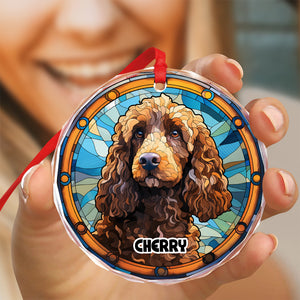 Personalized Dog Portrait Art Glass Ornament Gift For Dog Lovers TH10 896415