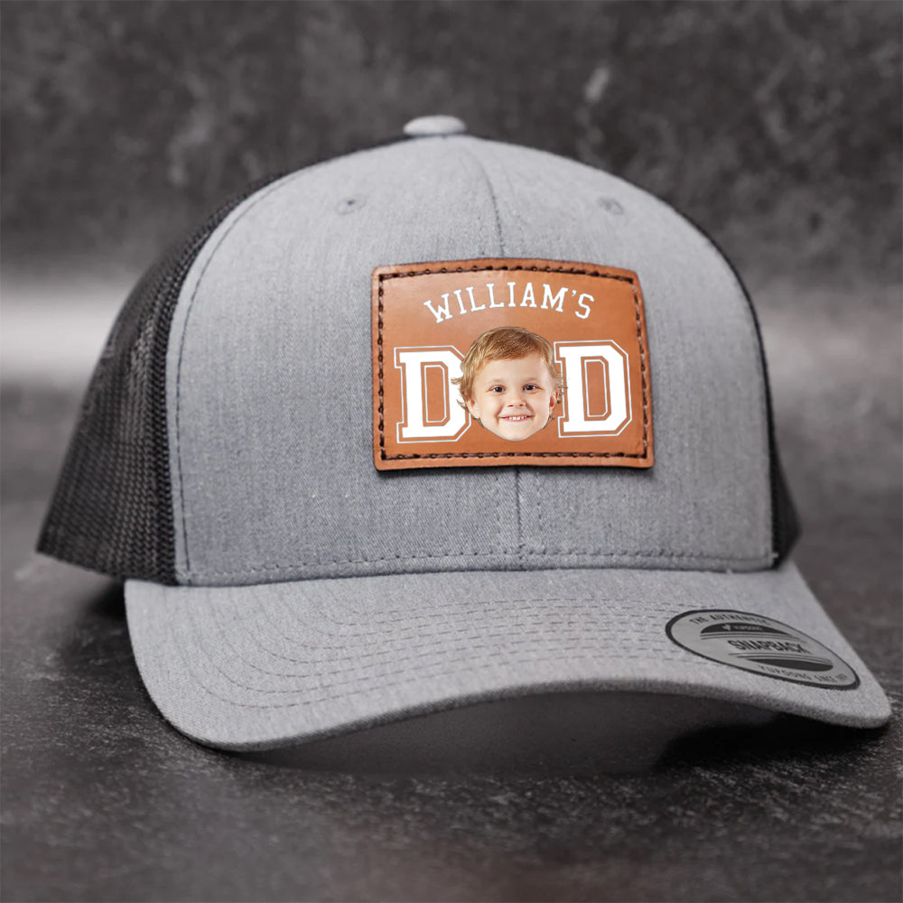 Custom Cute Kid Photo Dad Leather Patch CH07 895996