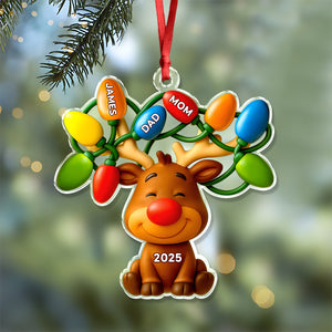 Personalized Our Reindeer Crew Acrylic Ornament For Christmas TH10 894937