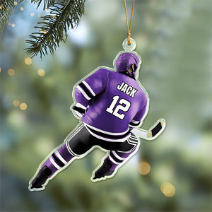 Personalized Hockey Player Acrylic Ornament Gift For Hockey Lovers HO82 900086