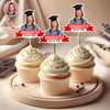 Custom Graduation Face Photo Graduated Class Of 2026 Cupcake Topper HO82 901718