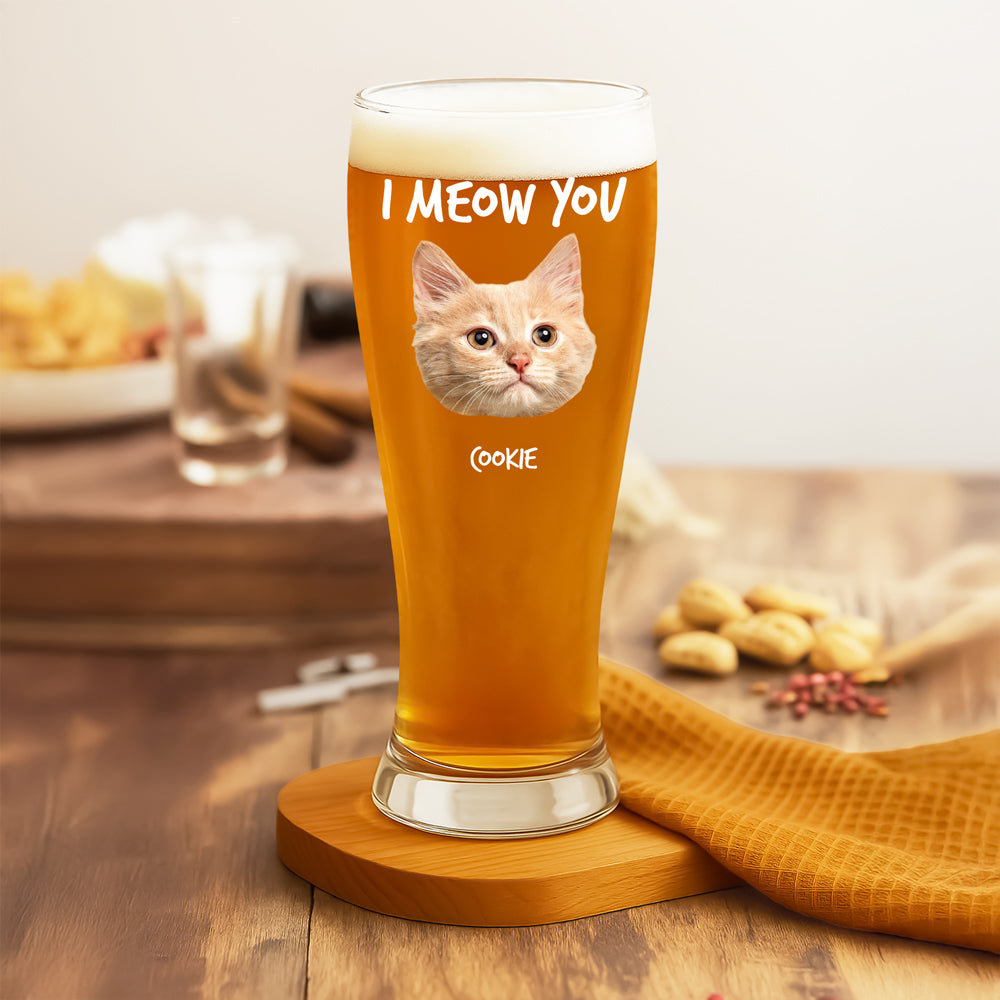 Custom Photo From The Reasons You Drink We Woof You Dog Pilsner Glass HA75 892746