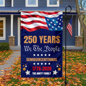 Custom Family Name We The People 250 Years Semiquincentennial Garden Flag TH10 898061