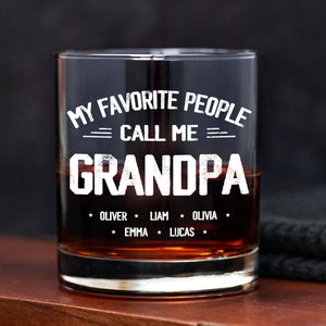 Personalized My Favorite People Call Me Daddy Whiskey Glass HO82 894502