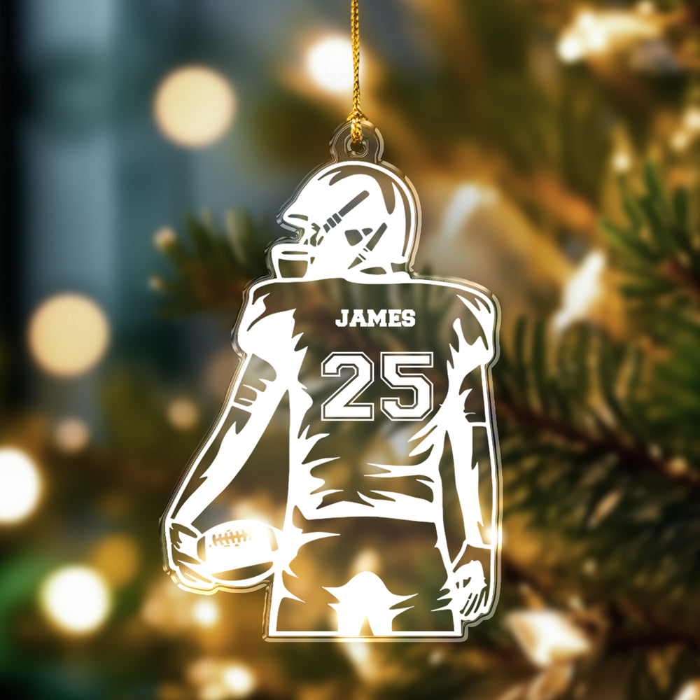 Personalized Football Player Acrylic Ornament Football Team Gift CH07 896622