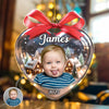 Custom Kid Photo Heart Shaped Acrylic Ornament Christmas Gift For Family CH07 896788