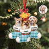 Custom Dog Photo On Stocking Acrylic Ornament For Christmas TH10 894391
