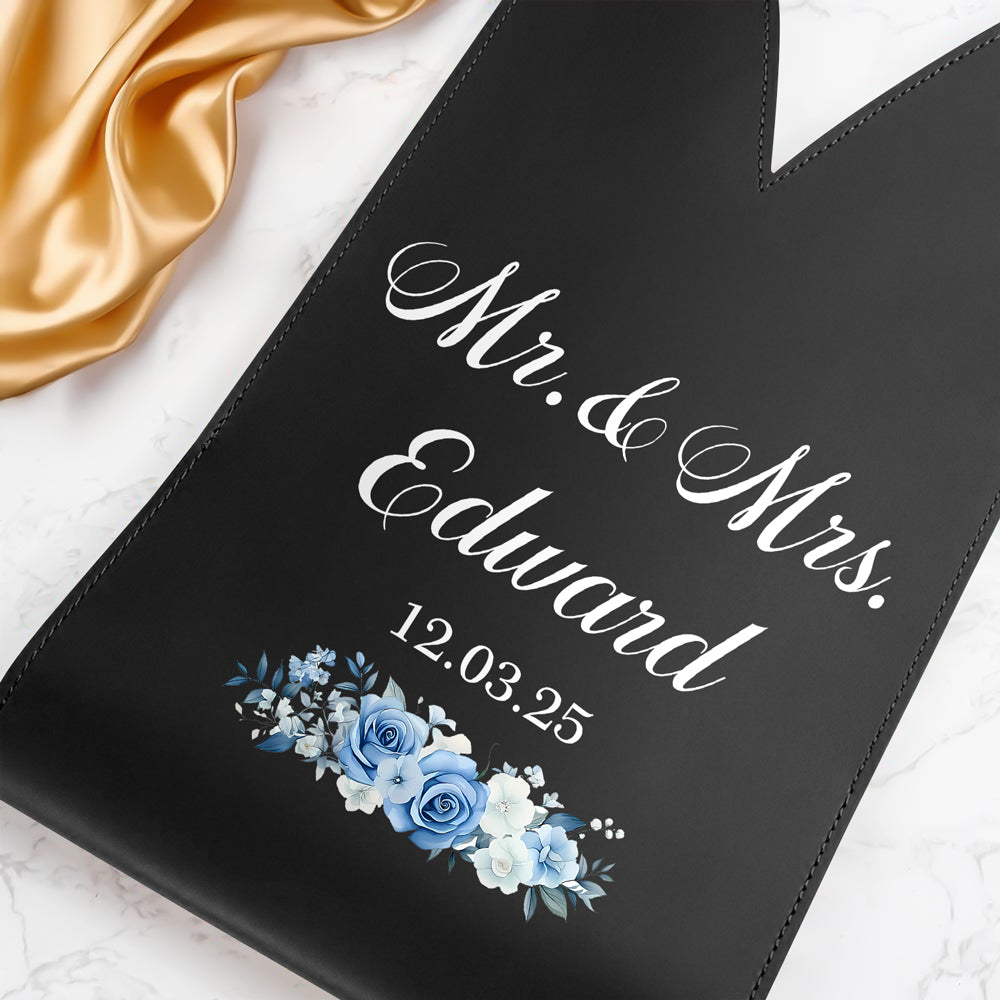 Personalized Mr Mrs Wedding Leather Wine Bag Engagement Gift, Wedding Gift CH07 896380