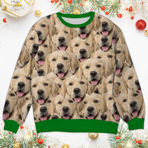 Custom Photo Face Pawsitive Ugly Sweater For Dog Lovers N304 HA75 891386