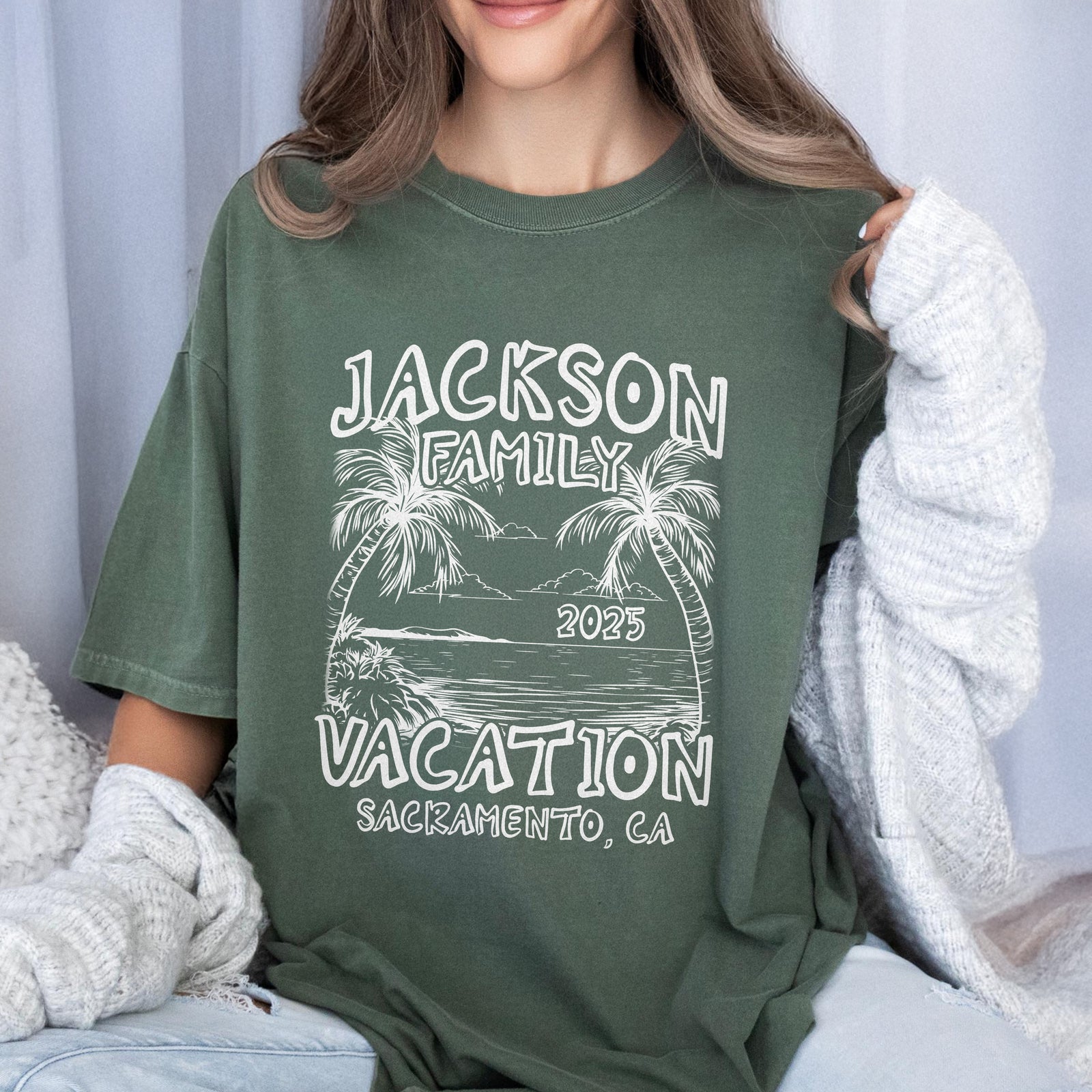 Custom Family Vacation Shirts 2025 – Matching Family Trip Comfort Color Shirt LM32 895979