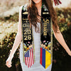 Personalized Class Of 2026 Country Flag Stoles Graduation Gift LM32 897695