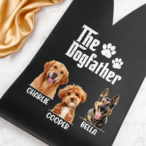 Custom Dog Photo The Dog Father Leather Wine Bag HA75 892912