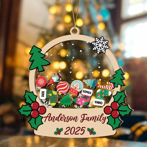 Personalized Stocking Family & Pet Shaker Ornament Christmas Gift For Family CH07 896932