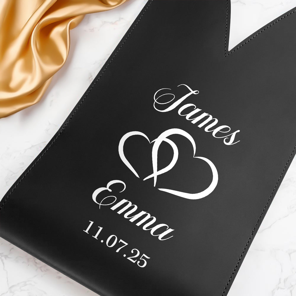 Personalized Groom & Bride Leather Wine Bag Engagement Gift, Wedding Gift CH07 896536