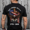American Eagles Faith, Freedom, 250 Years 1776 - 2026 Backside Shirt LM32 899051