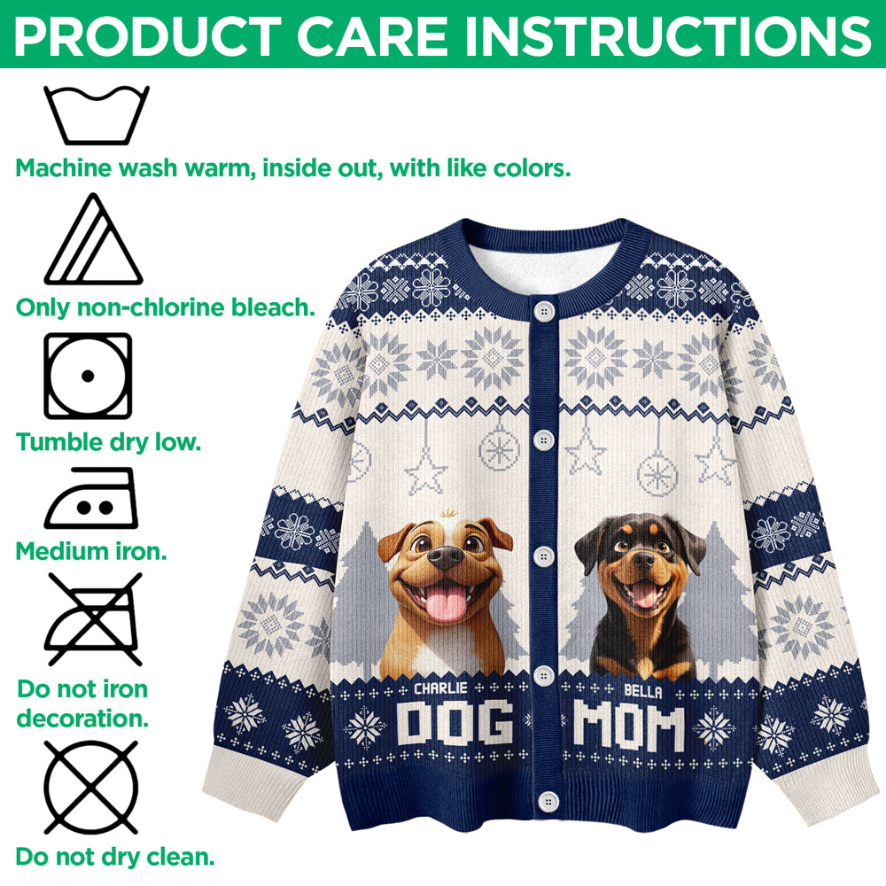 Personalized Dog Dad Dog Mom Ugly Cardigan TH10 896373