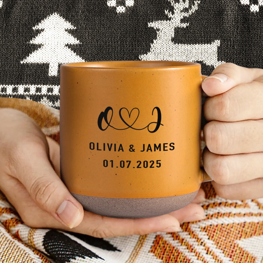 Personalized Mr and Mrs Couple Gift Pottery Mug HA75 898918