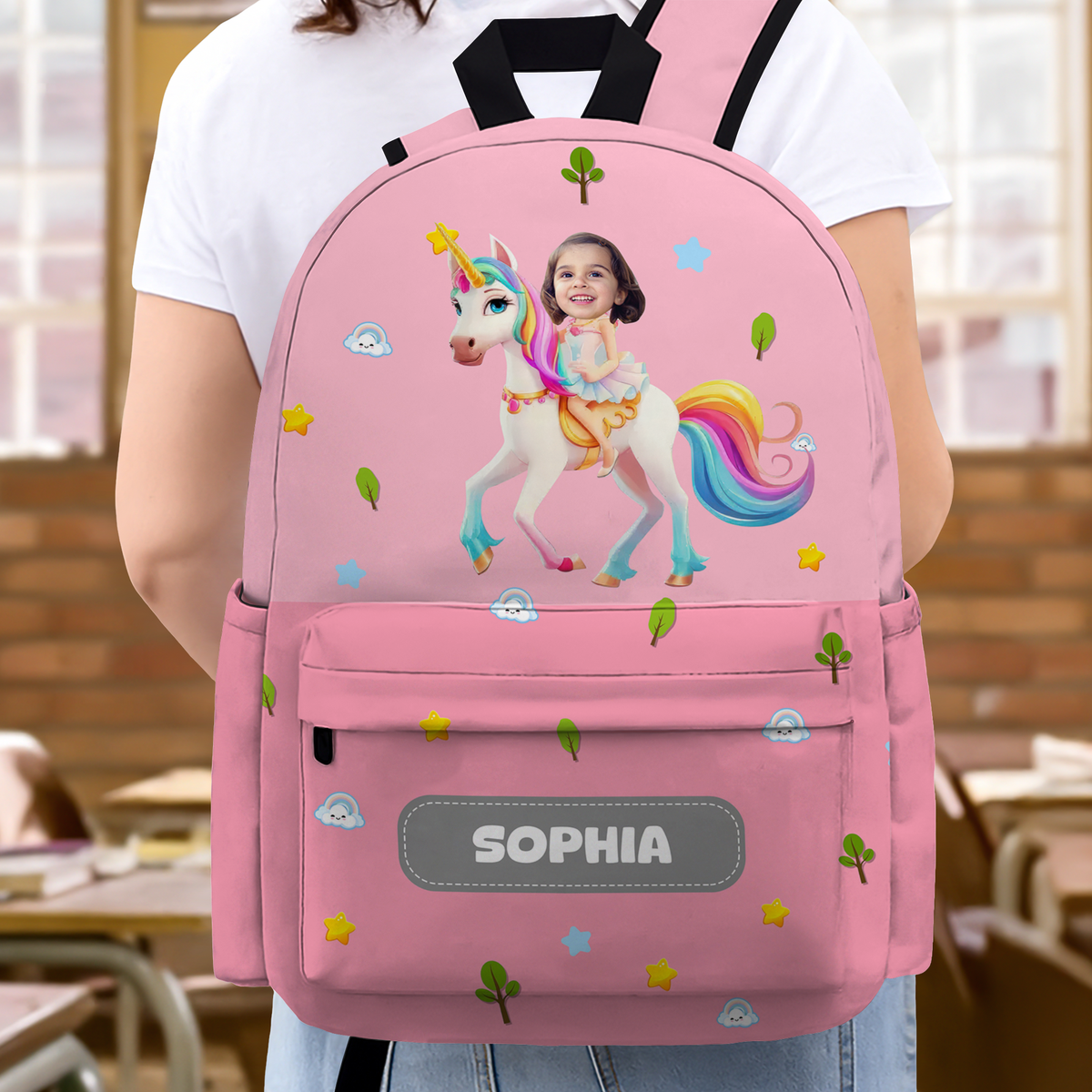 Custom Kid Photo Personalized Backpack Back To School Gift For Kids, Daughter Or Son LM32 895005