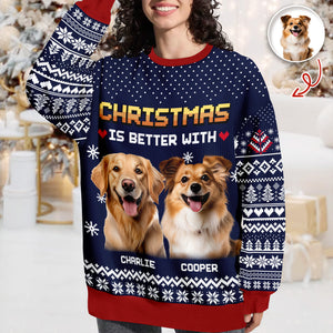 Christmas Better - Personalized Ugly Sweater For Dog Cat Lovers LM32 895573