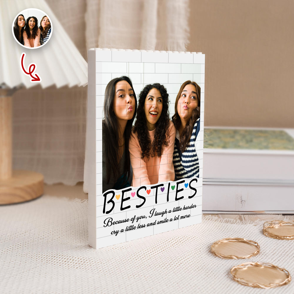 Custom Photo Bestie Building Brick Blocks - Personalized Gift for Best Friends CH07 910344
