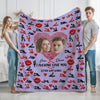 Custom Photo Couple Blanket Gift For Valentine's Day HA75 920010