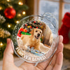 Custom Photo Forever Loved Christmas Glass Ornament Memorial Gift For Dog Lovers TH10 896403