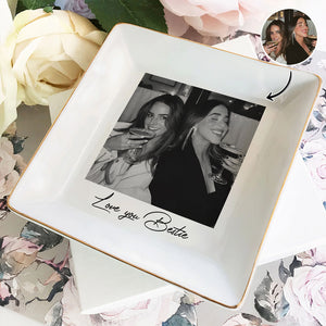 Custom Photo Jewelry Dish For Best Friend, Gifts For Bestie CH07 899886