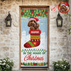 Custom Photo In The Magic Of Christmas Dog Door Cover HO82 900272