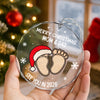 Christmas Baby Shower - Personalized Glass Ornament Gifts For New Moms, New Dads, New Parents CH07 899280