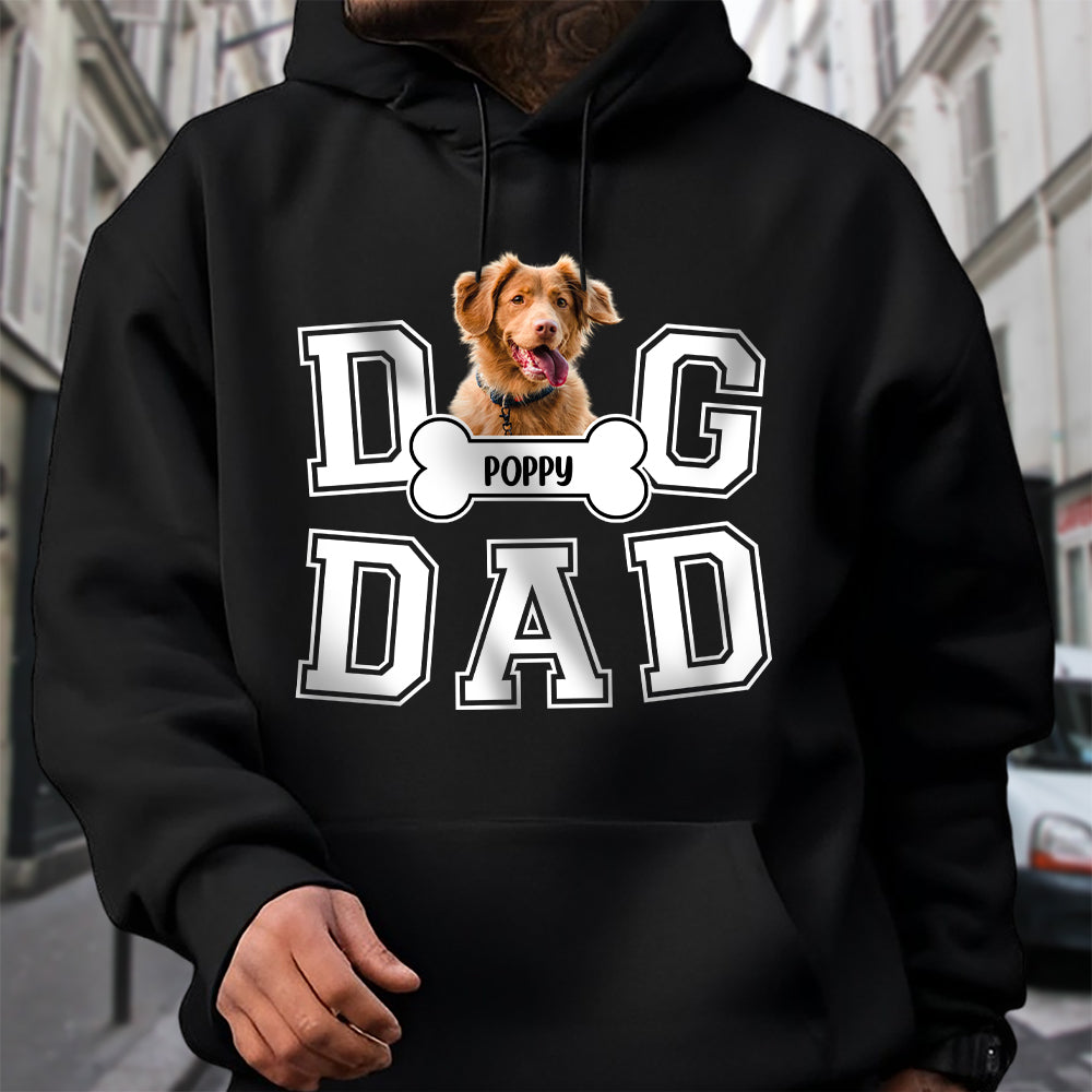 Custom Photo Dog Dad We Sniff Together, We Stick Together Dark Shirt HO82 894186