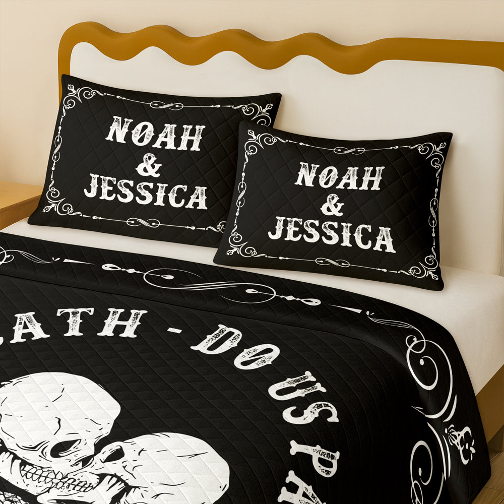 Till Death Do Us Part - Personalized Bedding Set Valentine Gift For Couple CH07 899852