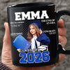 Custom Photo Congrats Class Of 2026 Magazine Graduation Gift Black Mug LM32 899367