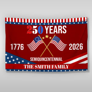 America 250th Semiquincentennial Anniversary House Flag CH07 910142