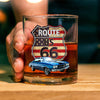 Custom Photo Route US 66 Car Print Whiskey Glass HA75 898094