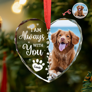 Custom Photo Favorite Hello And Hardest Goodbye Memorial Heart Shape Glass Ornament HA75 892810