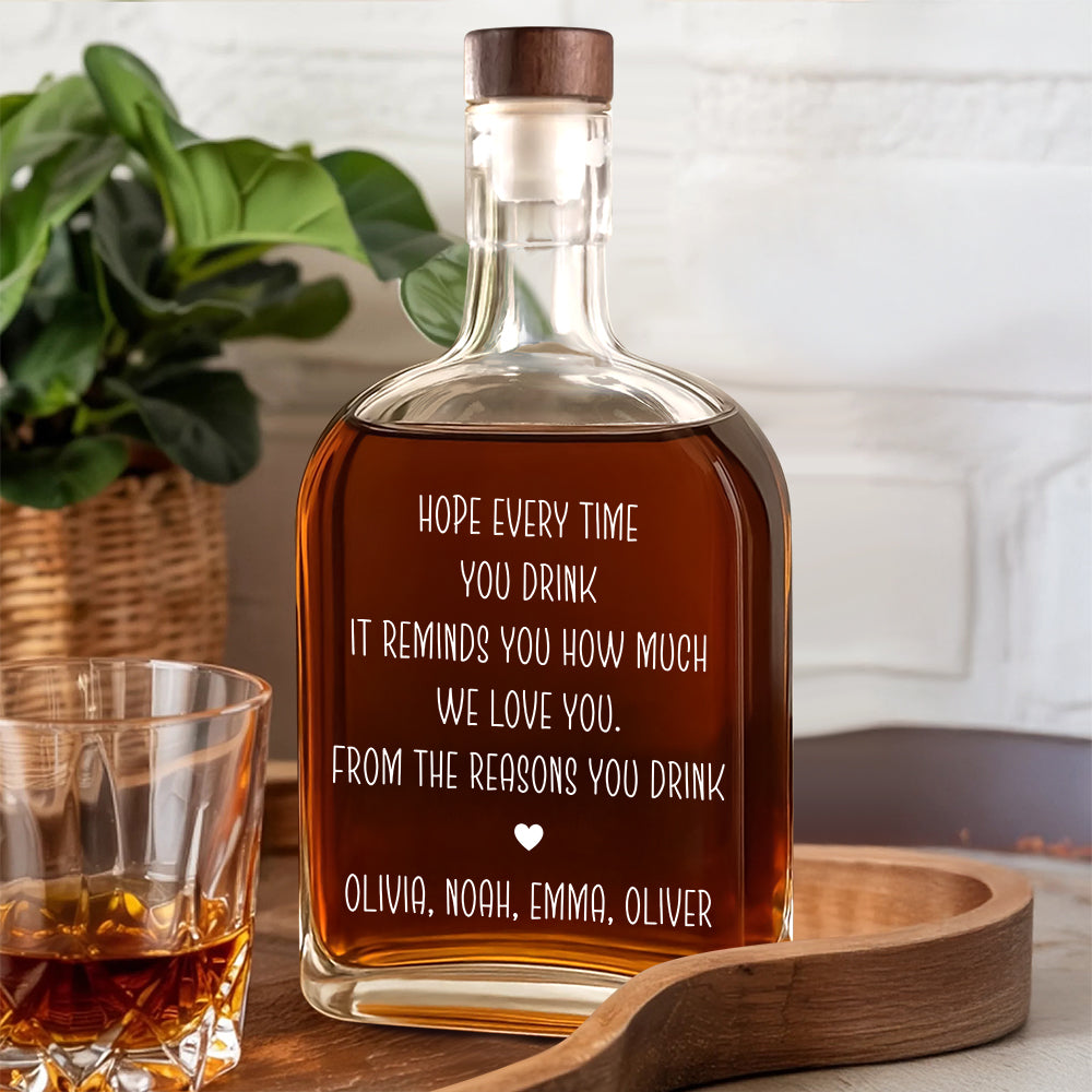 We Love You From The Reasons You Drink For Dad Whiskey Bottle TH10 894047