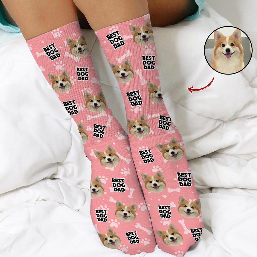 Custom Photo Best Parents Ever - Personalized Socks For Dog Lovers TH10 894431