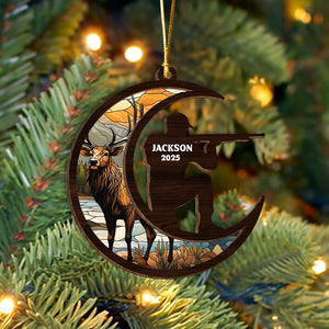 Personalized Deer Hunting Wood Layer Ornament For Hunting Lovers TH10 896691