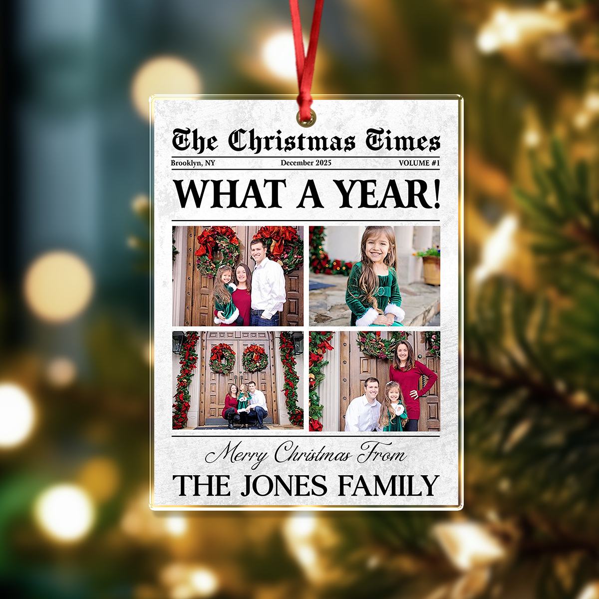 Custom Photo What A Year Acrylic Ornament For Family TH10 894437