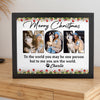 Custom Dog Photo Merry Christmas Picture Frame For Dog Mom CH07 896438